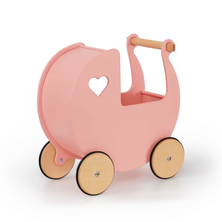 Luksus dukkevogn pink