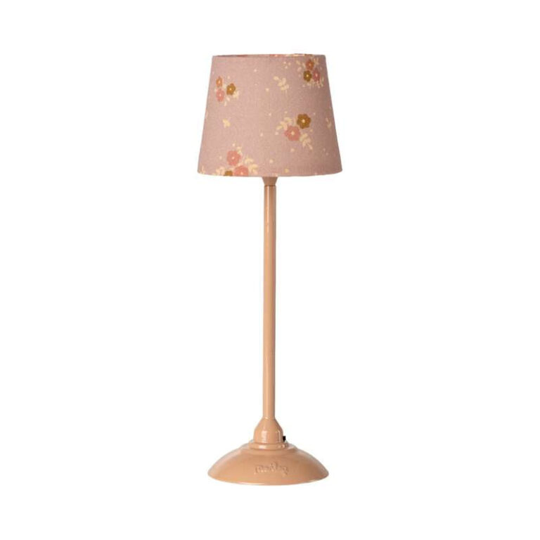 Maileg Gulvlampe - Miniature - Mørk Rosa