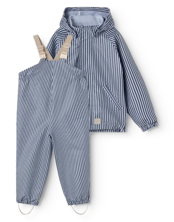 MarMar Copenhagen Oddy Regnsæt - Blue Stripes - 74