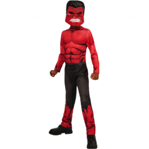 Marvel Red Hulk Børnekostume str. 122