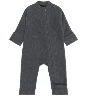 Mikk-Line Fleecedragt - Anthracite Melange