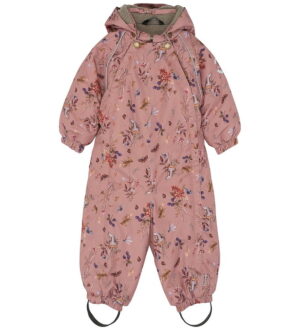 Mikk-Line Flyverdragt - AOP Floral - Burlwood