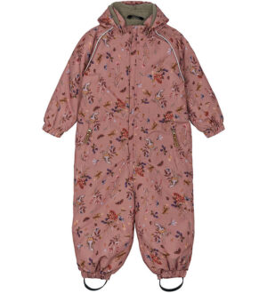 Mikk-Line Flyverdragt - Floral - Burlwood m. Print