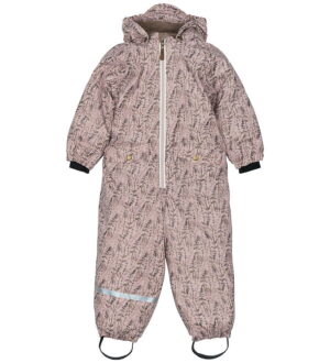 Mikk-Line Flyverdragt - PU - Recycled - Cloud Gray m. Print