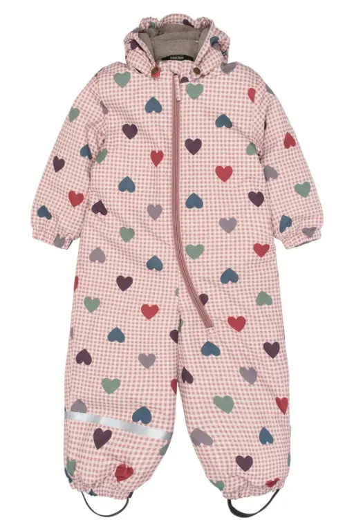 Mikk-Line Flyverdragt m. Print - Heart - 98