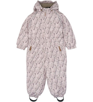 Mikk-Line Flyverdragter - Floral - Cloud Gray m. Print