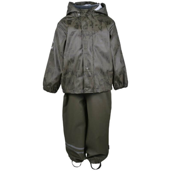 Mikk-Line - PU Regntøj m. Fleece - Tarmac - 104