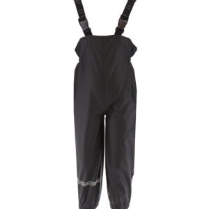 Mikk-Line Regnbukser m. Seler - PU - Sort