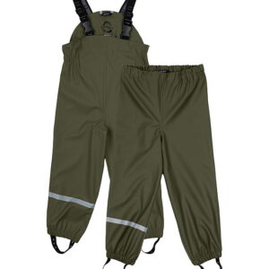 Mikk-Line Regnbukser m/u Seler - PU - Dusty Olive