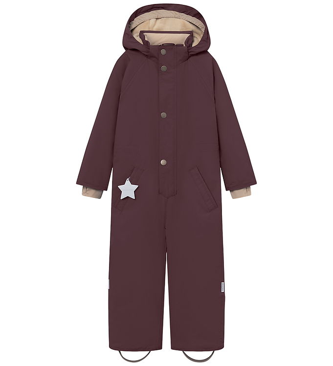 Mini A Ture Flyverdragt - MatWanni Fleece - Fudge aubergine