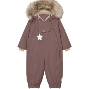 Mini A Ture Flyverdragt - MatWisti Fleece/Fur - Chestnut Brown