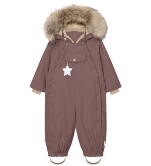 Mini A Ture Flyverdragt - MatWisti Fleece/Fur - Chestnut Brown