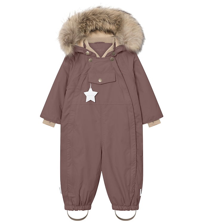 Mini A Ture Flyverdragt - MatWisti Fleece/Fur - Peppercorn Plum