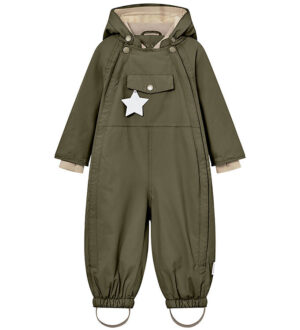 Mini A Ture Flyverdragt - Wisti Fleece - Olive Night