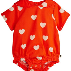 Mini Rodini Sommerdragt - Hearts - Rød