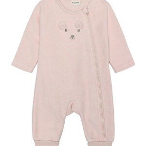 Minymo Fleecedragt - Peach Whip m. Mus