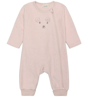 Minymo Fleecedragt - Peach Whip m. Mus