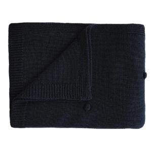 Mushie Babytæppe Dots Dark Navy