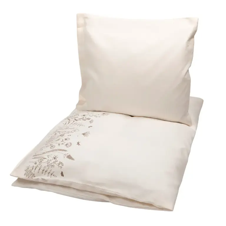 Müsli Floral Field Sengetøj Baby - Cream 70 X 100 Cm
