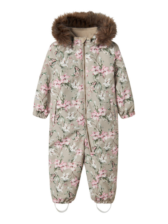NAME IT Flyverdragt Snow10 Pure Cashmere Mellow Flower