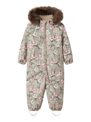 NAME IT Flyverdragt Snow10 Pure Cashmere Mellow Flower