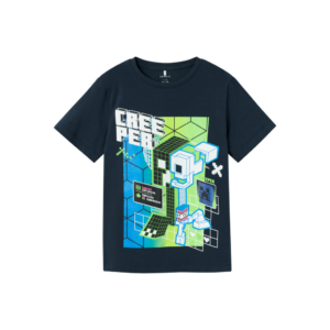 NAME IT Minecraft T-Shirt Joshi Dark Sapphire