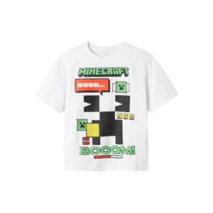 NAME IT Santi Minecraft T-Shirt Bright White