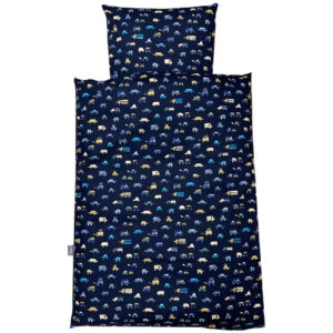 NM Baby Sengelinned - Navy M/små Biler