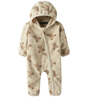 Name It Fleecedragt - NbnMeeko - Peyote m. Ører/Print