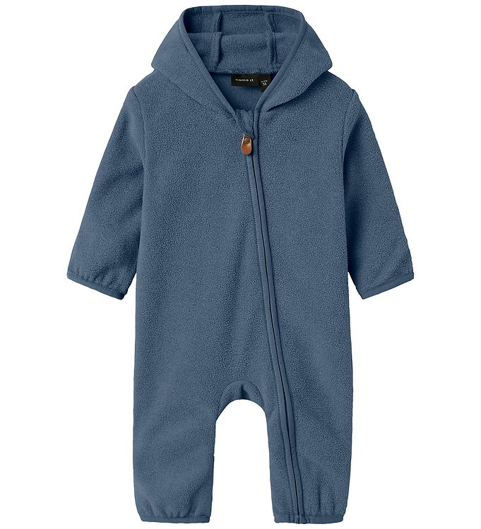 Name It Fleecedragt - NbnMeeko - Vintage Indigo m. Ører