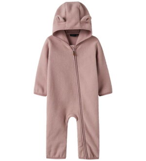 Name It Fleecedragt - NbnMeeko - Woodrose m. Ører