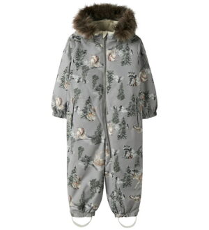 Name It Flyverdragt - NmnSnow10 - Ultimate Grey/Woodland