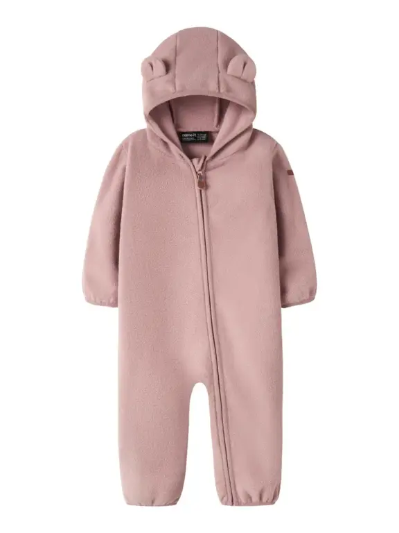 Name It Meeko Fleece Dragt - Woodrose - 74/80
