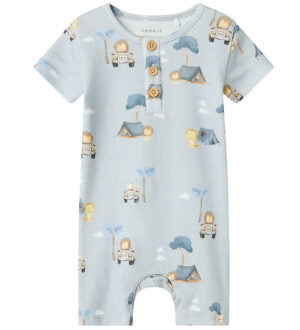 Name It Sommerdragt - NbmHelp - Pearl Blue m. Print