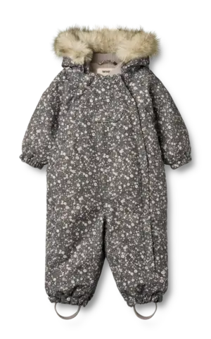 Nickie Flyverdragt - Black sea open flowers - 18 MDR.