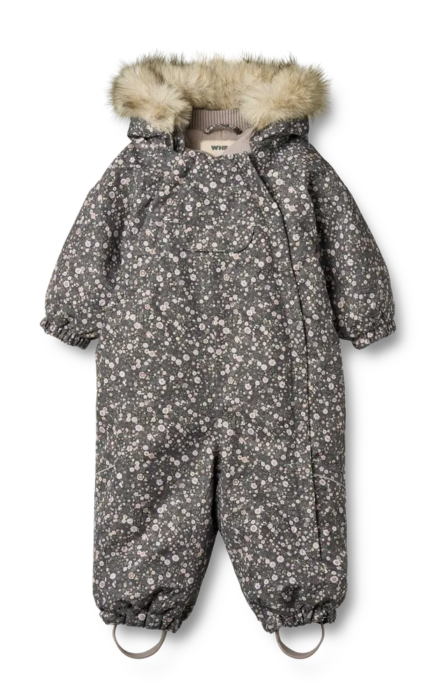 Nickie Flyverdragt - Black sea open flowers - 18 MDR.