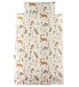 Nørgaard Madsens Sengetøj - Baby - Beige m. Dino