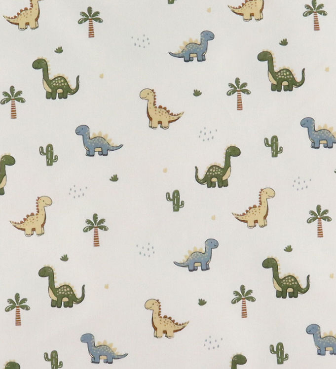 Nørgaard Madsens Sengetøj - Baby - Beige m. Dinoer