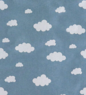 Nørgaard Madsens Sengetøj - Flonel - Junior - Lyseblå m. Skyer