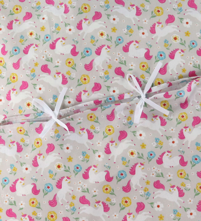 Nørgaard Madsens Sengetøj - Junior - Beige m. Enhjørninger