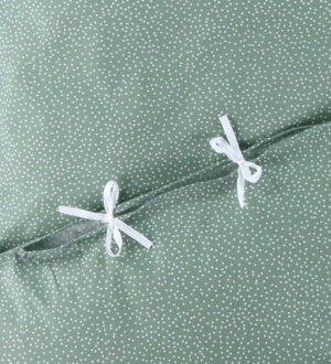 Nørgaard Madsens Sengetøj - Junior - Dusty Green m. Prikker