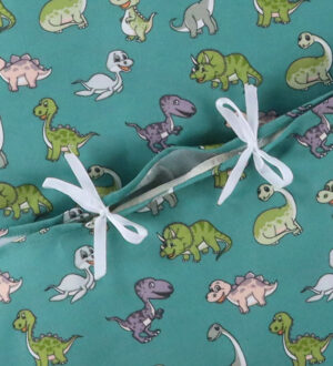 Nørgaard Madsens Sengetøj - Junior - Grøn m. Glade Dinoer