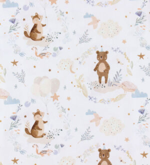 Nørgaard Madsens Sengetøj - Junior - Hvid m. Bamser/Balloner