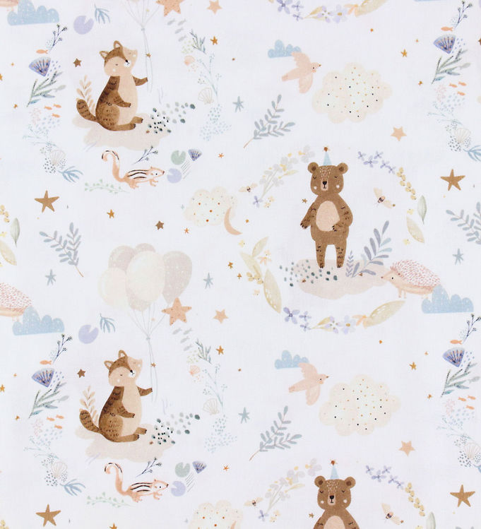 Nørgaard Madsens Sengetøj - Junior - Hvid m. Bamser/Balloner