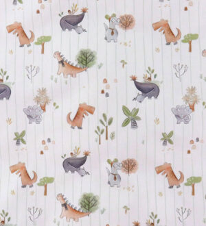 Nørgaard Madsens Sengetøj - Junior - Hvid m. Dinoer