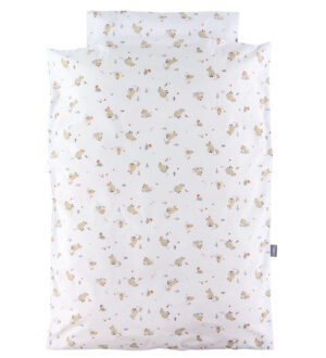 Nørgaard Madsens Sengetøj - Junior - Hvid m. Grise