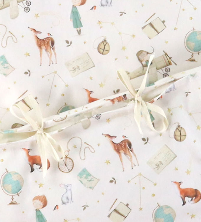 Nørgaard Madsens Sengetøj - Junior - Off White m. Videnskabsfolk