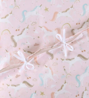 Nørgaard Madsens Sengetøj - Junior - Rosa m. Enhjørninger