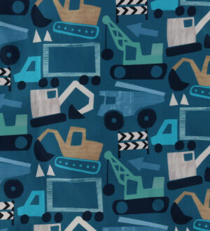 Nørgaard Madsens Sengetøj - Poplin - Junior - Petrol m. Arbejdsb