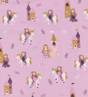 Nørgaard Madsens Sengetøj - Poplin - Voksen - Lilla m. Prinsesse